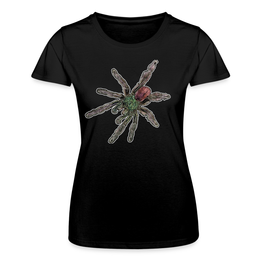 Frauen Fruit of the Loom T-Shirt Caribena versicolor - Schwarz