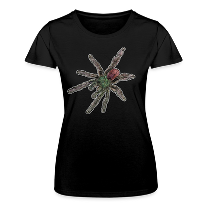 Frauen Fruit of the Loom T-Shirt Caribena versicolor - Schwarz