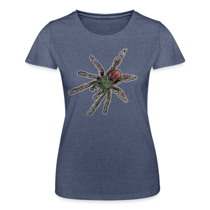 Frauen Fruit of the Loom T-Shirt Caribena versicolor - Navy meliert