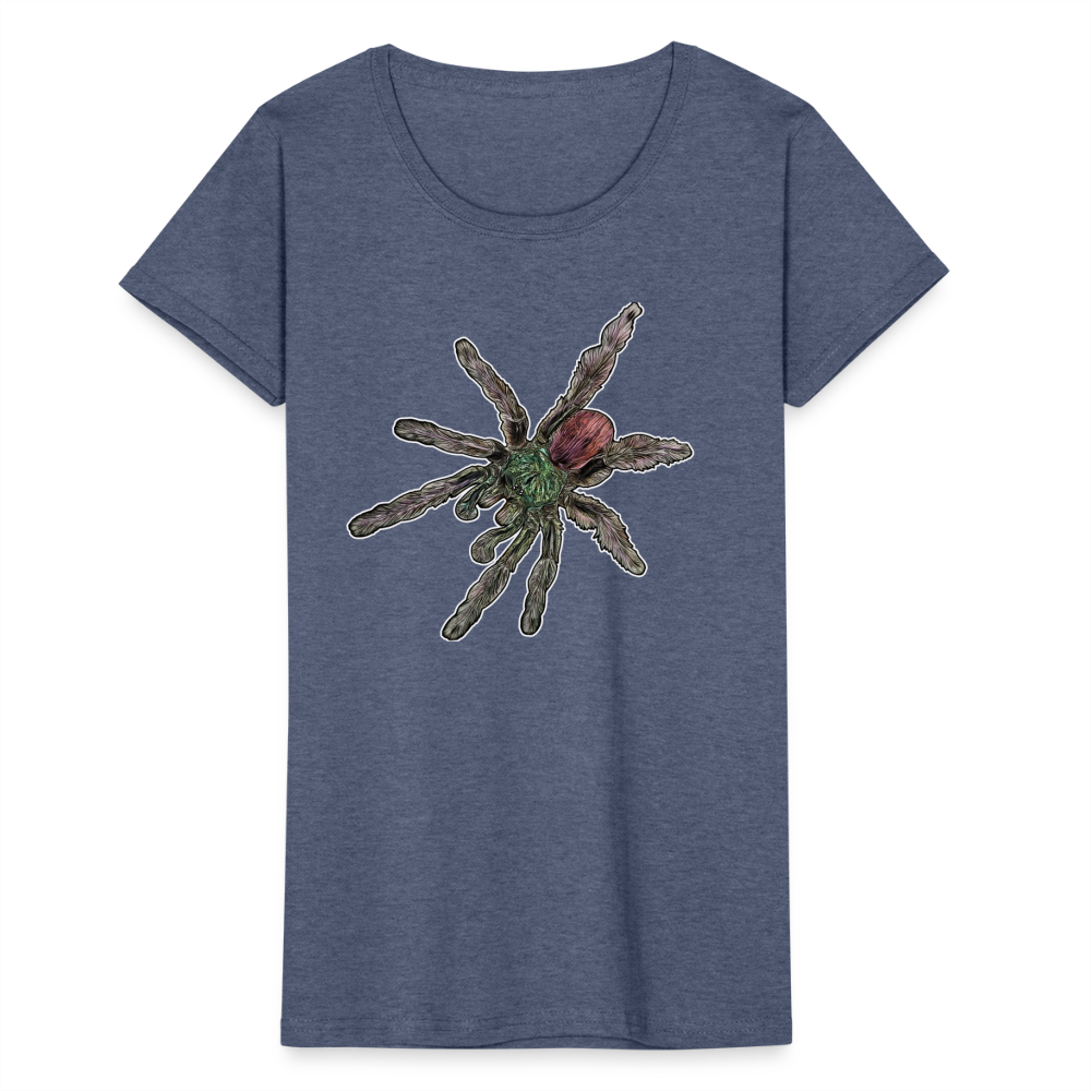 Frauen Fruit of the Loom T-Shirt Caribena versicolor - Navy meliert