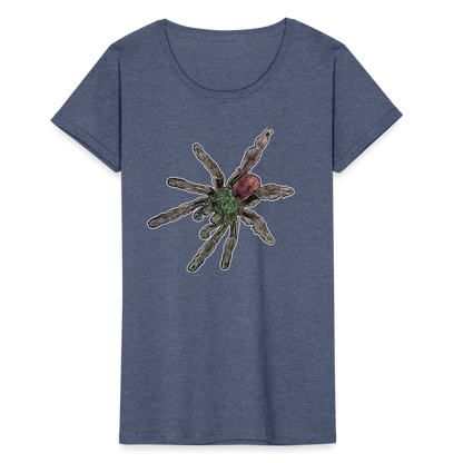 Frauen Fruit of the Loom T-Shirt Caribena versicolor - Navy meliert