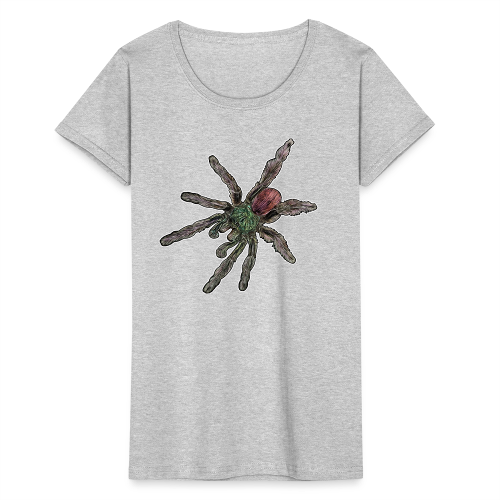Frauen Fruit of the Loom T-Shirt Caribena versicolor - Grau meliert