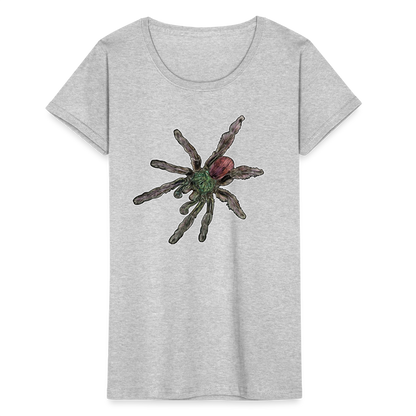 Frauen Fruit of the Loom T-Shirt Caribena versicolor - Grau meliert