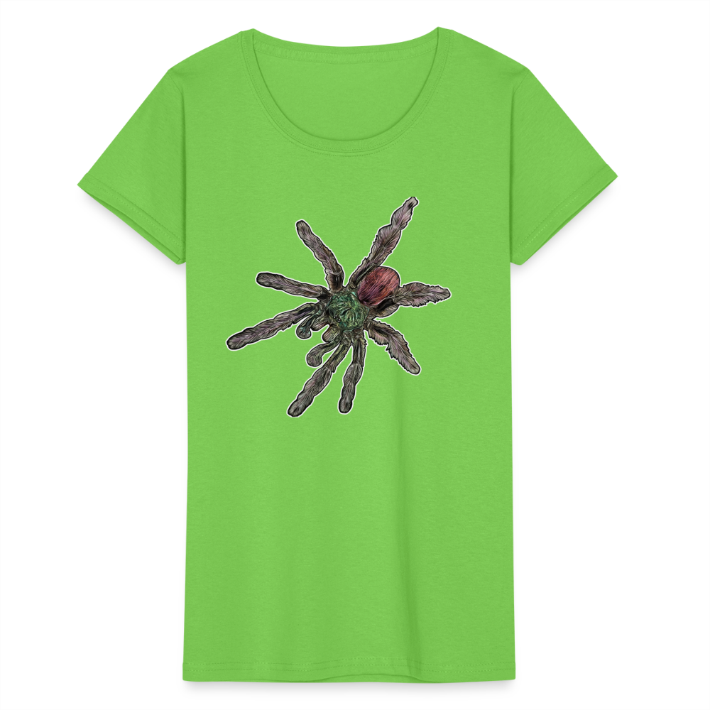 Frauen Fruit of the Loom T-Shirt Caribena versicolor - Hellgrün