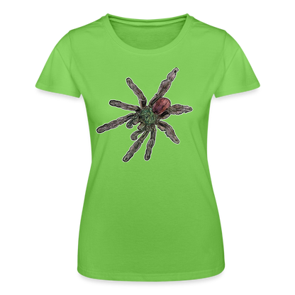 Frauen Fruit of the Loom T-Shirt Caribena versicolor - Hellgrün