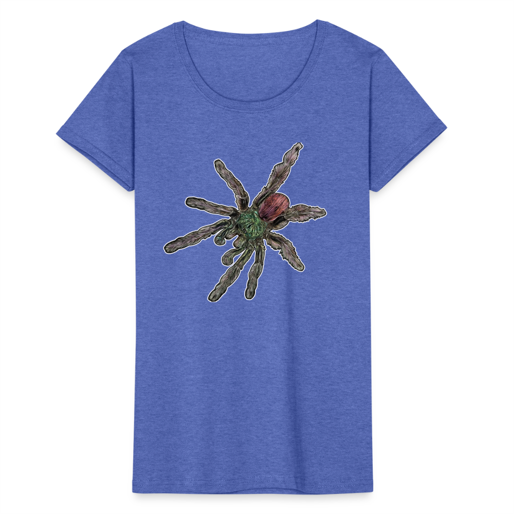 Frauen Fruit of the Loom T-Shirt Caribena versicolor - Blau meliert