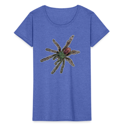 Frauen Fruit of the Loom T-Shirt Caribena versicolor - Blau meliert