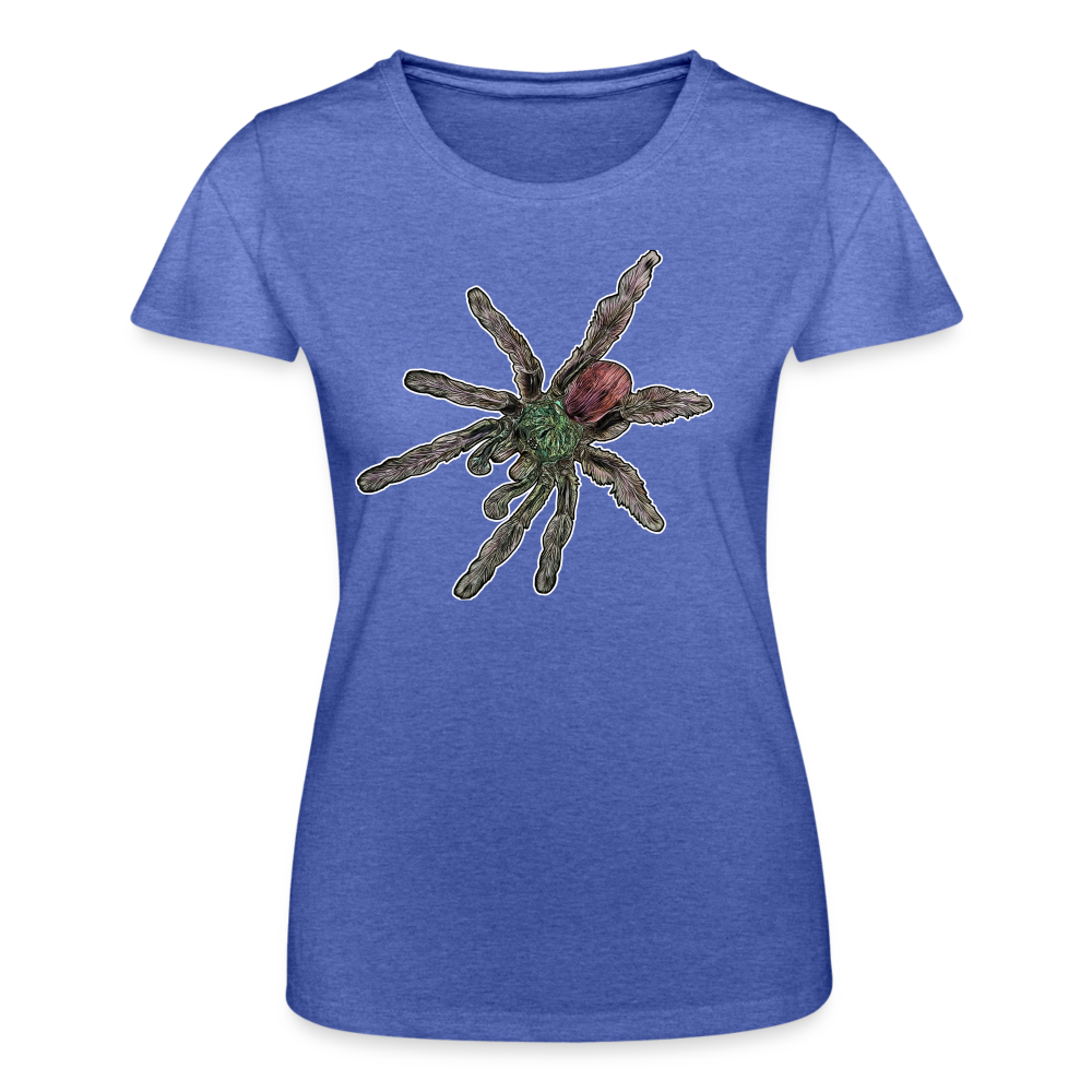 Frauen Fruit of the Loom T-Shirt Caribena versicolor - Blau meliert