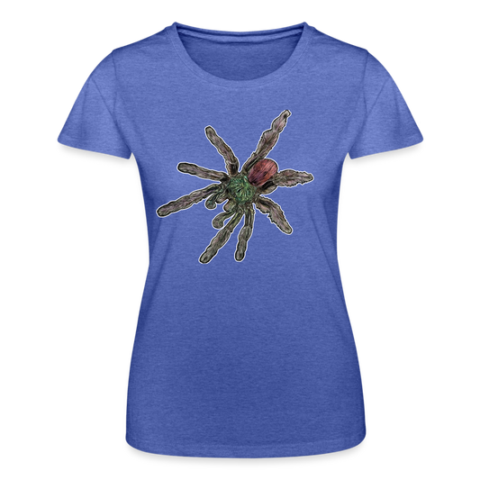 Frauen Fruit of the Loom T-Shirt Caribena versicolor - Blau meliert