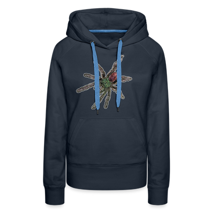 Frauen Hoodie Caribena versicolor - Navy