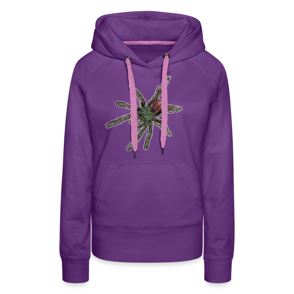Frauen Hoodie Caribena versicolor - Purple