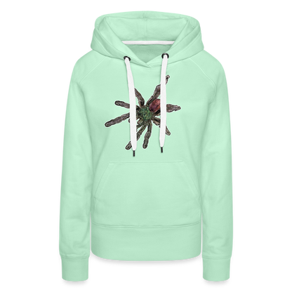 Frauen Hoodie Caribena versicolor - helles Mintgrün
