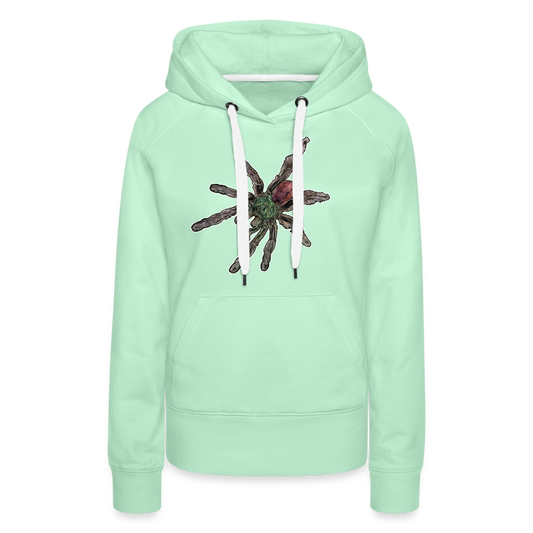 Frauen Hoodie Caribena versicolor - helles Mintgrün