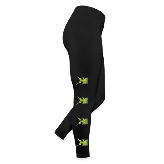 Frauen Jersey Leggings Phyllium philippinicum female - Schwarz