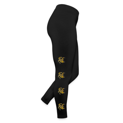 Frauen Jersey Leggings Scorpio maurus palmatus - Schwarz