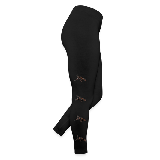 Frauen Jersey Leggings Phyllocrania paradoxa female 2 - Schwarz