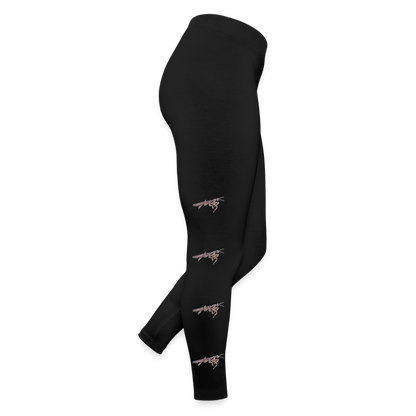 Frauen Jersey Leggings Rhombodera kirbyi male - Schwarz