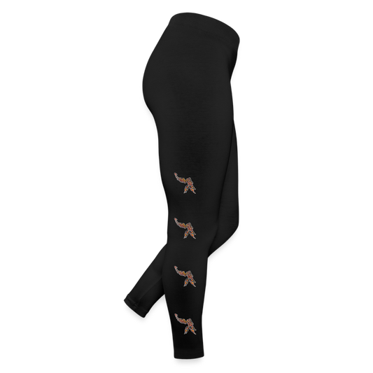 Frauen Jersey Leggings Phyllocrania paradoxa male - Schwarz