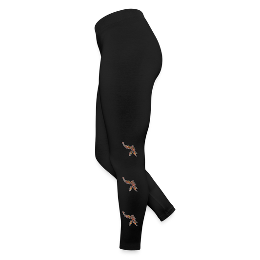 Frauen Jersey Leggings Phyllocrania paradoxa male - Schwarz