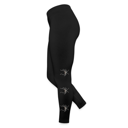 Frauen Jersey Leggings Euphrynichus bacillifer - Schwarz