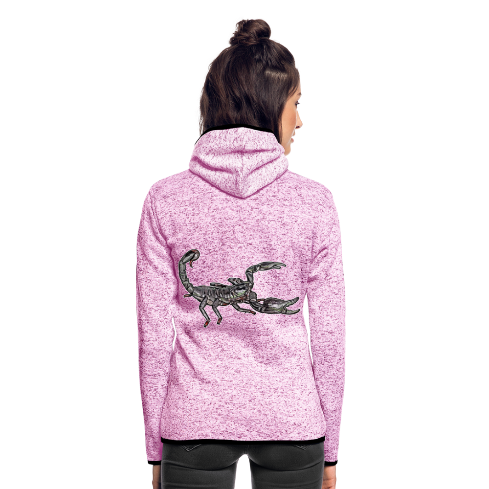 Frauen Kapuzen-Fleecejacke Heterometrus silenus - Lila meliert