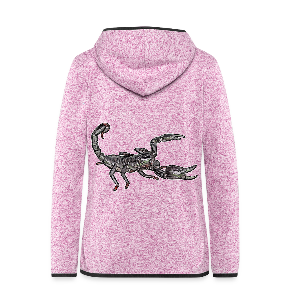 Frauen Kapuzen-Fleecejacke Heterometrus silenus - Lila meliert