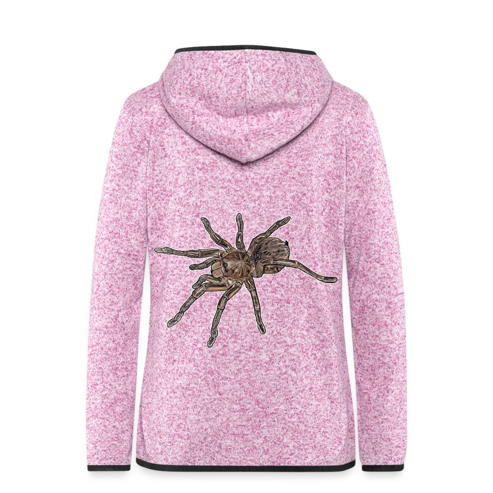 Frauen Kapuzen-Fleecejacke Theraphosa stirmi juvenile - Lila meliert