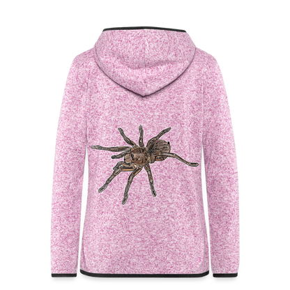Frauen Kapuzen-Fleecejacke Theraphosa stirmi juvenile - Lila meliert
