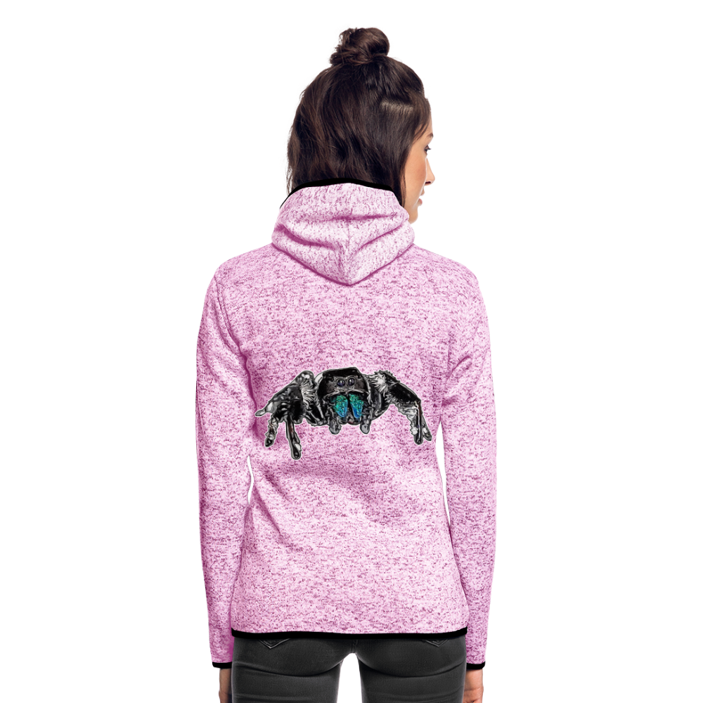 Frauen Kapuzen-Fleecejacke Phidippus regius Everglades male - Lila meliert