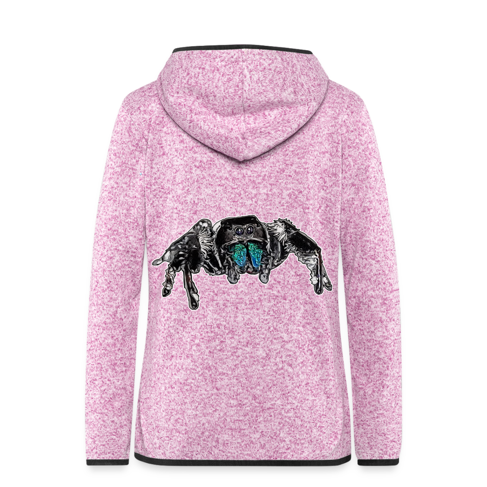 Frauen Kapuzen-Fleecejacke Phidippus regius Everglades male - Lila meliert