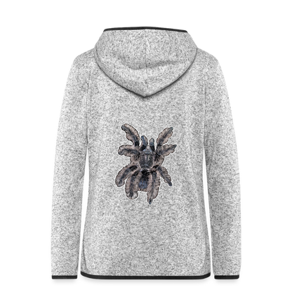 Frauen Kapuzen-Fleecejacke Tliltocatl albopilosus - Hellgrau meliert