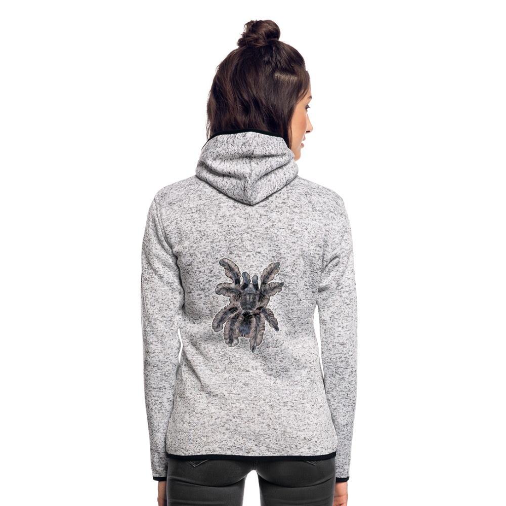 Frauen Kapuzen-Fleecejacke Tliltocatl albopilosus - Hellgrau meliert