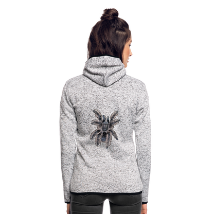 Frauen Kapuzen-Fleecejacke Tliltocatl albopilosus - Hellgrau meliert