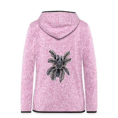 Frauen Kapuzen-Fleecejacke Tliltocatl albopilosus - Lila meliert