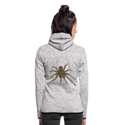 Frauen Kapuzen-Fleecejacke Idiothele mira - Hellgrau meliert