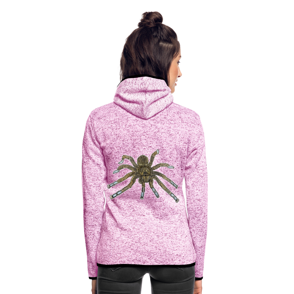 Frauen Kapuzen-Fleecejacke Idiothele mira - Lila meliert