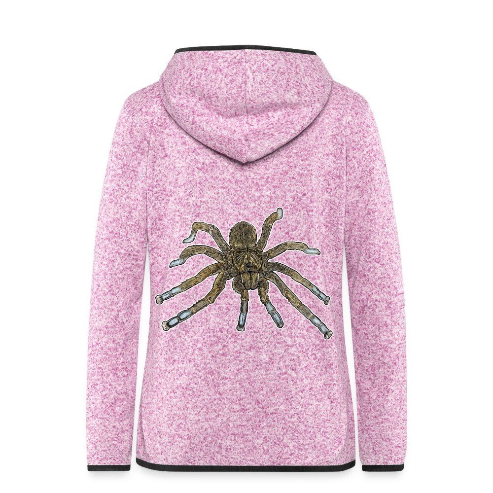 Frauen Kapuzen-Fleecejacke Idiothele mira - Lila meliert