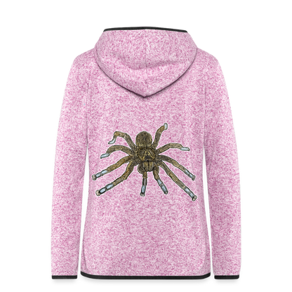 Frauen Kapuzen-Fleecejacke Idiothele mira - Lila meliert