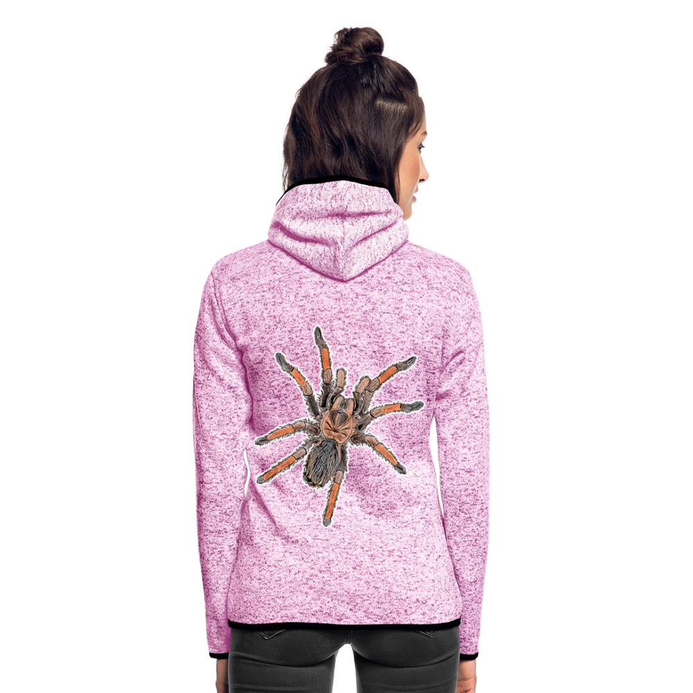 Frauen Kapuzen-Fleecejacke Brachypelma emilia - Lila meliert