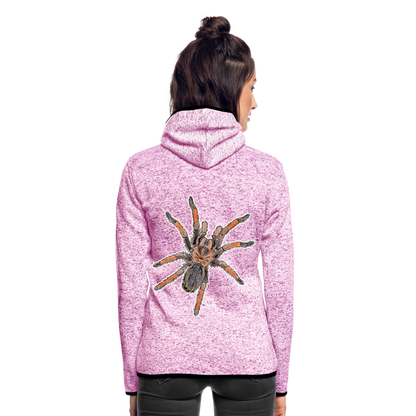 Frauen Kapuzen-Fleecejacke Brachypelma emilia - Lila meliert