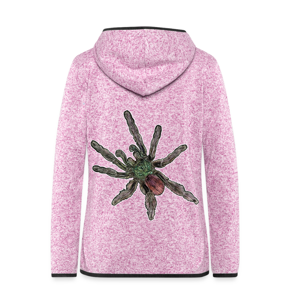 Frauen Kapuzen-Fleecejacke Caribena versicolor - Lila meliert