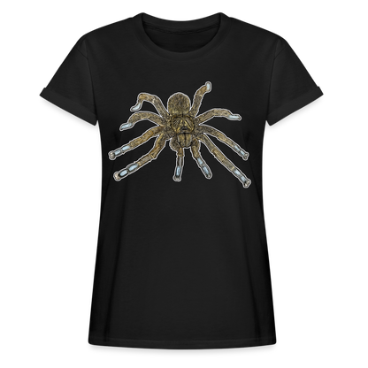 Frauen Oversized T-Shirt Idiothele mira - Schwarz