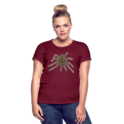 Frauen Oversized T-Shirt Idiothele mira - Bordeaux