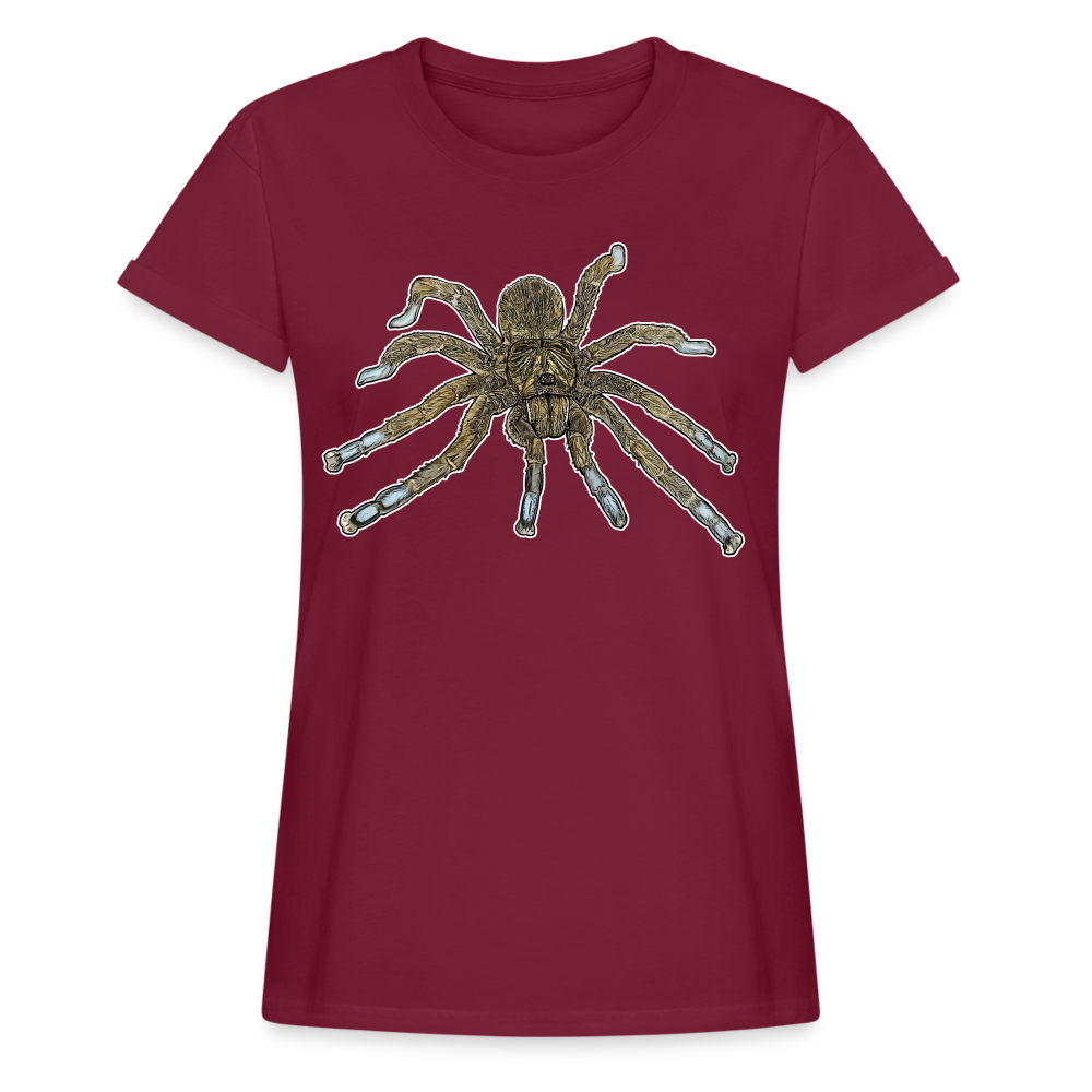 Frauen Oversized T-Shirt Idiothele mira - Bordeaux