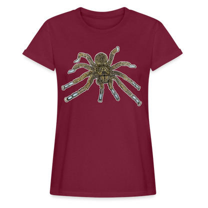 Frauen Oversized T-Shirt Idiothele mira - Bordeaux