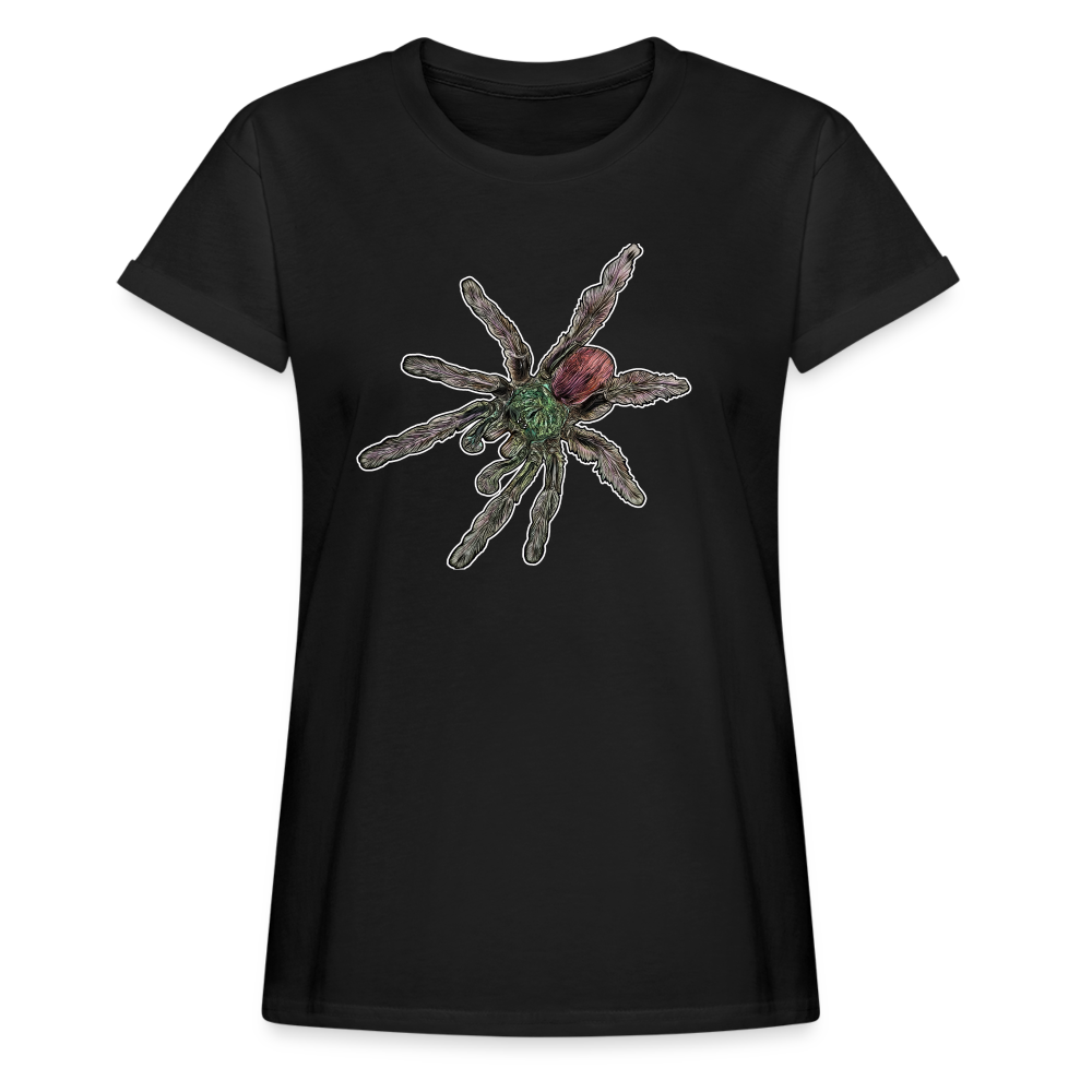 Frauen Oversized T-Shirt Caribena versicolor - Schwarz