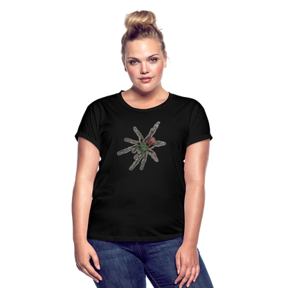 Frauen Oversized T-Shirt Caribena versicolor - Schwarz