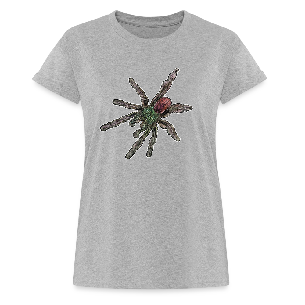 Frauen Oversized T-Shirt Caribena versicolor - Grau meliert