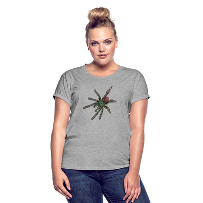 Frauen Oversized T-Shirt Caribena versicolor - Grau meliert
