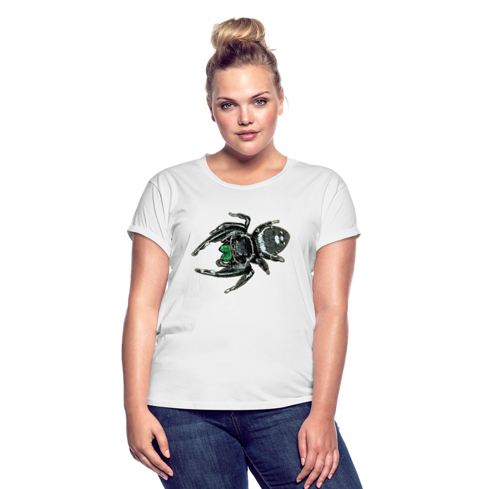 Frauen Oversized T-Shirt Phidippus regius White Bahamas male - weiß